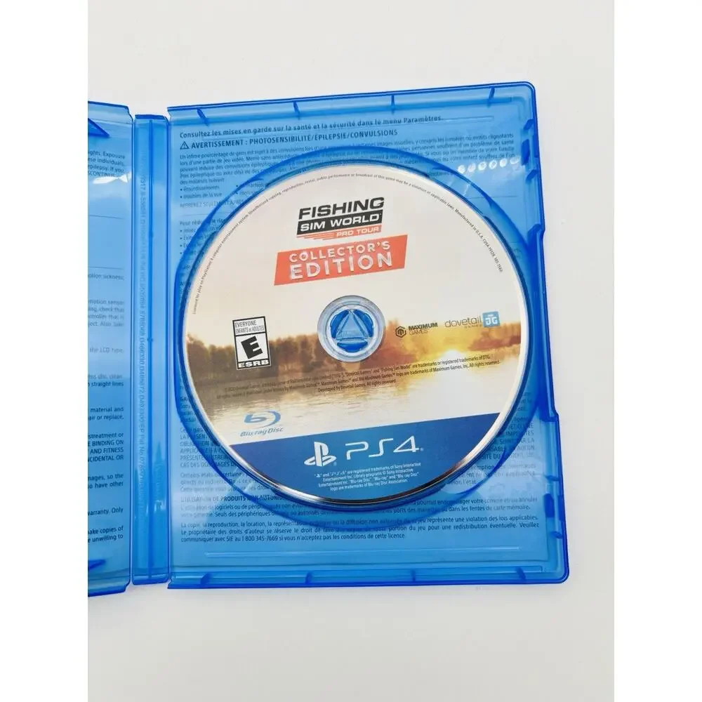 Fishing Sim World Pro Tour Collectors Edition - Sony PlayStation 4 Tested Works